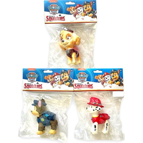 🆕 3 SET: 5" PAW PATROL SLOW RISE SQUISHIES ~ SKYE + MARSHALL + CHASE - Picture 2 of 14